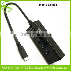 USB 3.1 Type C to 4 Ports USB 3.0 Hub for New MacBook 12 Inches Google Ultrabook thumbnail-1