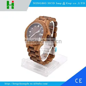 2016 High Quality Fashion Wood Watch Men Wrist Watch Trade Assurance thumbnail-1