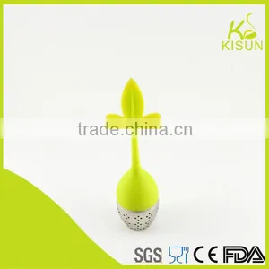 Popular Egg Shape Stainless Steel Tea Strainer With a Tower Stand thumbnail-2