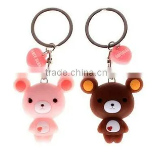 Bear Shape Promotional Custom 3D Soft Keychain/Keyring thumbnail-1