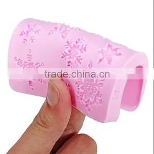 Christams Silicone Snowflakes Cake Mold / Xmas Fondant Cake Decoration Mould / Silicone Molds for Cake Decorating thumbnail-4