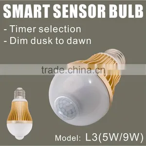 Motion Sensor Light Bulb With Dimming Setting (Model: L3 / 5W ) thumbnail-1