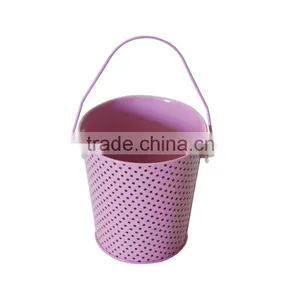 Promotional Beautiful Printed Bucket Tin Box With Handle/bucket Shape Gift Peicial Tin Box With Handle/super Mini Tin Bucket thumbnail-2