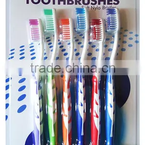 Economic 6 Pack Transparent Toothbrushes Fda Approval With Sucker thumbnail-1