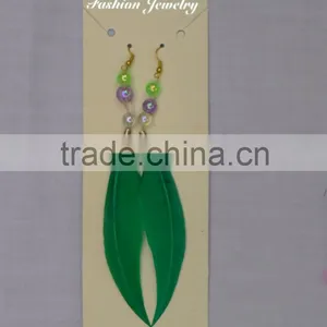The Elegant Beautiful Feather Eardrop thumbnail-2