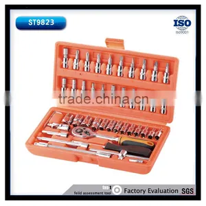 46pcs Chrome Vanadium Socket Set Bit Socket Wrench Set thumbnail-1