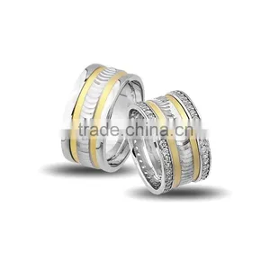 925K Sterling Silver Wedding Band His Her High Newest Model Handmade Ring BSVYS043 thumbnail-1
