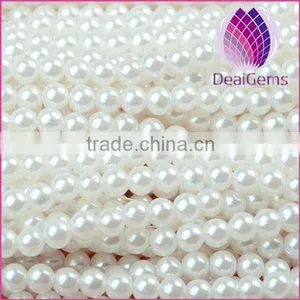 Whole Sale Colorful 3mm --14mm Immitation Pearl ABS Round Plastic Beads Chain for Jewelry Christmas thumbnail-1