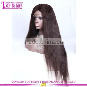 Unprocessed Brazilian Virgin Human Hair Wigs 28 Inch Straight Long Glueless Lace Front Wig thumbnail-3