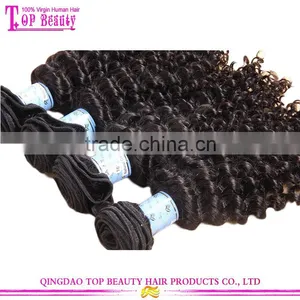 Unprocessed Soft Touch 12 Inches Virgin Chinese Human Hair Weave 6a Natural Color Chinese Kinky Curly Hair thumbnail-5