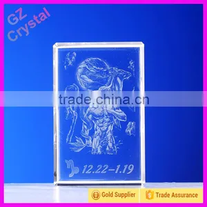 Glass 3d Laser Engraving Cut Christmas Gift Crystal Cube thumbnail-5