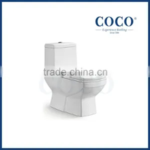 Bathroom Sanitary Ware Water Saving Square Shape Washdown Toilet thumbnail-1