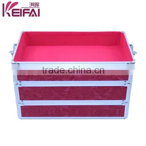 Hot Sell 2015 New Products Red Sequin Aluminum Professional Cosmetic Case thumbnail-6