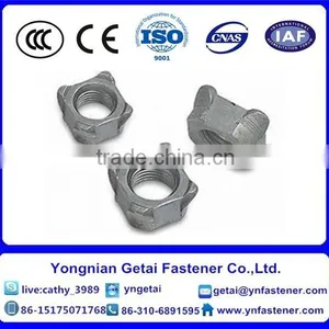 Square Nuts DIN928 Carbon Steel M10 Hot Dip Galvanizing thumbnail-1