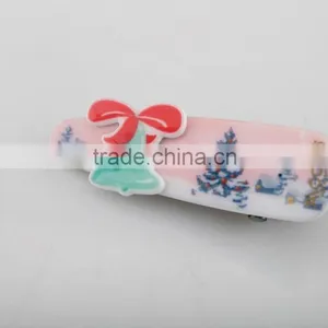 Candy Color Small Bell Hair Clip Lovely Present Car and Red House Hair Accessory Kids Mini Hair Duck Clip thumbnail-3
