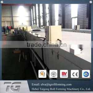 High Frequency Automatic Stone Coated Metal Roof Tile Making Machine thumbnail-2