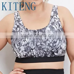 Kiteng 2016 High Quality Plus Size Marble Print Sports Bra Office In United States thumbnail-4
