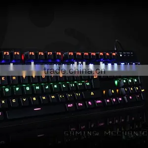 Led Backlight Metal Gaming Mechanical Keyboard thumbnail-3