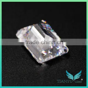 Wholesale 7*9mm 2ct Super White Colorless Emerald Cut China Synthetic Moissanite Diamond for Ring thumbnail-2