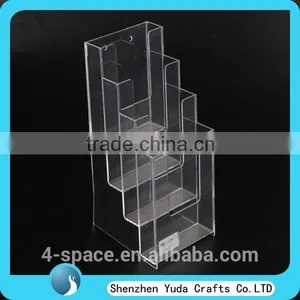Best Selling Clear Acrylic Multistep Custom Restaurant Holder for Advertising Brochure thumbnail-5