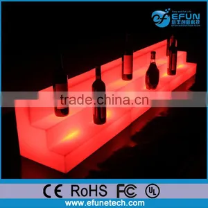 Waterproof Bar Furniture Rgb Color Led Wine Display Shelf thumbnail-1