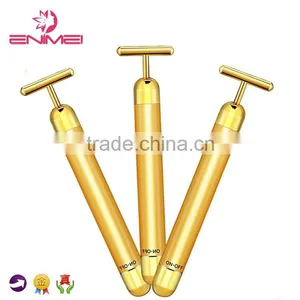 LED 24K Gold-plating Energy Beauty Bar Gold Massage Bar of Facial Massager thumbnail-1