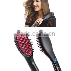 Promotion LCD Display Magic Hair Straightener Brush thumbnail-1