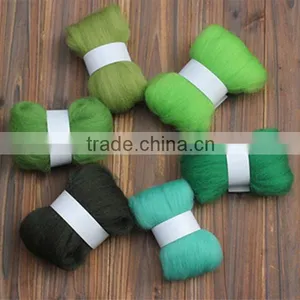 Not Fade Dyed Australia Wool Tops 19.5-32mic 65-110mm thumbnail-1