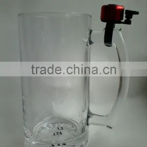 Clear Beer Glass Mug With Ringer Bar Used thumbnail-2
