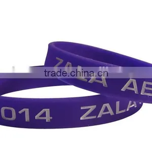 Wholesale Custom Logo Print Rubber Bracelets Cheap thumbnail-1