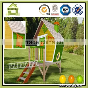 SDPH01 Waterproof Outdoor Wooden Children Play House thumbnail-1