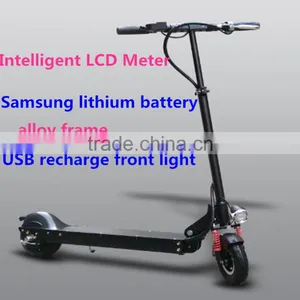 Top Quality Alloy Frame 36V Samsung Lithium Battery 250W Brushless Stand up Electric Scooter (TKE250-5) thumbnail-1