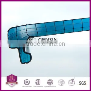 High Quality 6/8/10mm U-lock 4-wall Rectangular Structure Polycarbonate Panels 600mm thumbnail-1