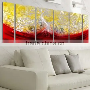 Unique Wall Decor Aluminum Metal Painting Wall Art Flower Acrylic Painting thumbnail-1