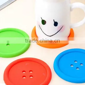 Silicone Fastener Coaster,fastener Cup Coaster for Home thumbnail-2