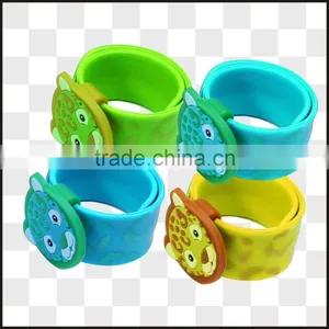 Customized Silicone Click Slap Wristband /bracelet thumbnail-2