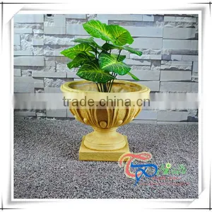 Fiberglass Outdoor Fluted Imitate Natural Stone Planters thumbnail-4
