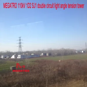 MEGATRO 110kV 1D2 SJ1 Double Circuit Light Angle Tension Tower thumbnail-2