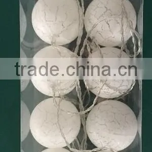 Home Decoration Paint Crack Shape Ball 10 Leds Battery Operated Led String Light thumbnail-4