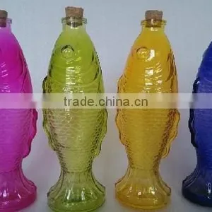 Fish Shaped Glass Bottle, Aroma Glass Bottle thumbnail-1