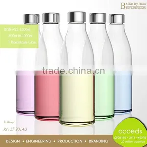 Protable Healthy Heat Resistant Glass Kids Drink Bottle thumbnail-3