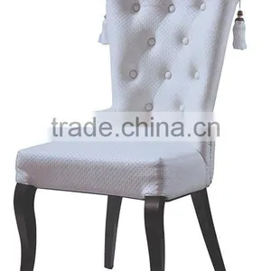 White PU Leather America Style Upholstered Dining Chair QL-B904 thumbnail-1