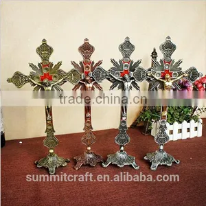 Church Decoration Metal Religious Jesus on the Cross Figures thumbnail-1