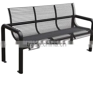 Street Outdoor Steel Seating Bench thumbnail-3
