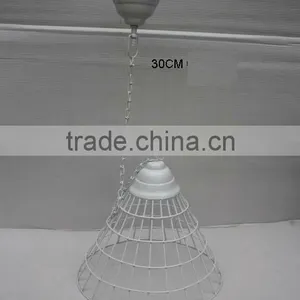 Iron Ceiling Hanging Lamps in White Powder Coating thumbnail-1