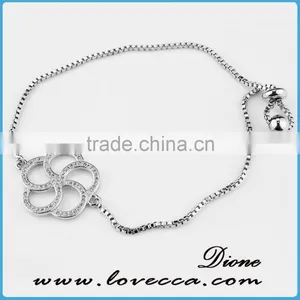 2017 Wholesale Gold Pave Link Bracelet thumbnail-6
