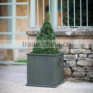 Small Galvanised Planter. thumbnail-1