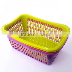 Promotional Plastic Large Size Kitchen Basket Fruit Vegetable Sieve Storage Basket Dropping Water thumbnail-4