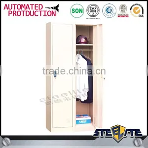 Cheap Price Metal Double Door Locker 2 Door Steel Wardrobe thumbnail-2
