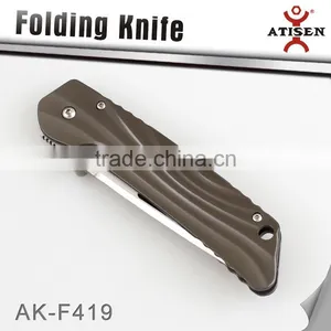 Hot Folding Knife 5Cr15 Blade Ti Handle Camping Hunting Knives Outdoor Hand Tools thumbnail-2